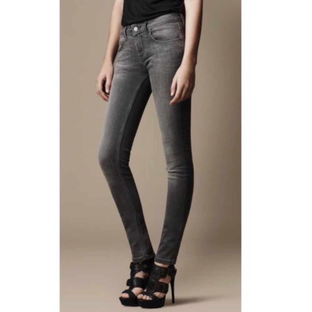 Burberry Brit Kensington Grey Jeans NWT sz 27